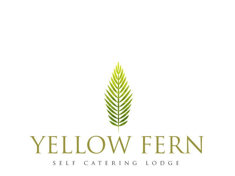 Fern Logo - Yellow Fern Lodge Logo by Drift Creative Agency