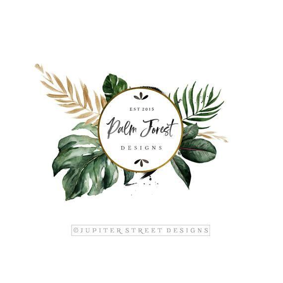 Fern Logo - Premade Logo-Modern Logo-Logo Design-Fern Logo-Palm | Etsy