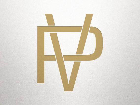 VP Logo - Block Logo Design PV VP Block Logo Digital