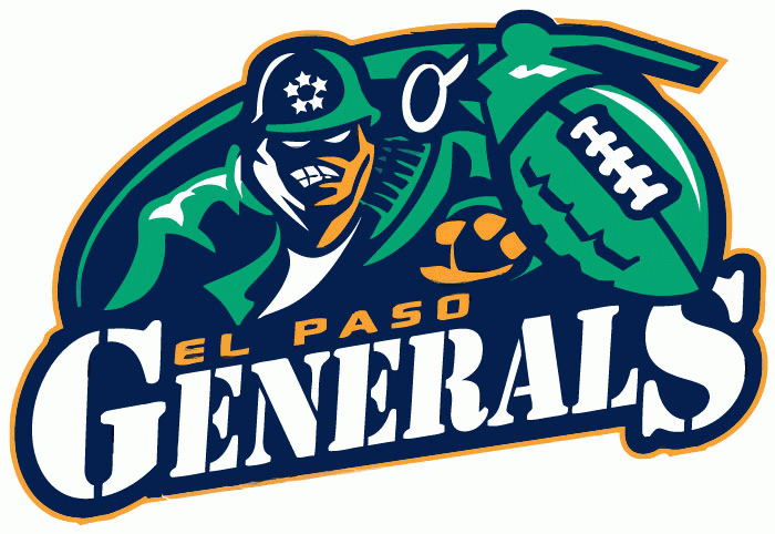 Paso Logo - El Paso Generals Primary Logo - Indoor Football League (IFL) - Chris ...