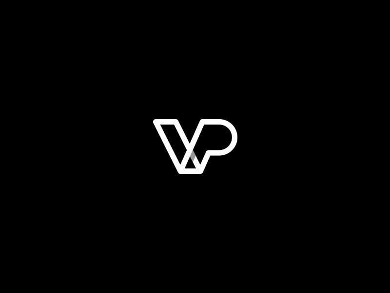 VP Logo - Letters VP. Graphic Design. Logo design, Branding design, Logo