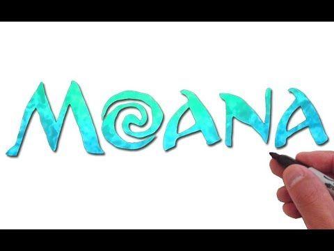 Moana Logo - How to Draw the Moana Logo - YouTube