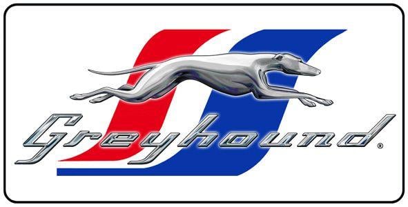 Greyhound Logo - Greyhound Logo License Plate, License Plate, License Tag, Novelty ...