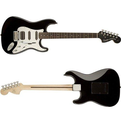 Squier Logo - Squier Black and Chrome Standard Stratocaster HSS - Constantine Guitars