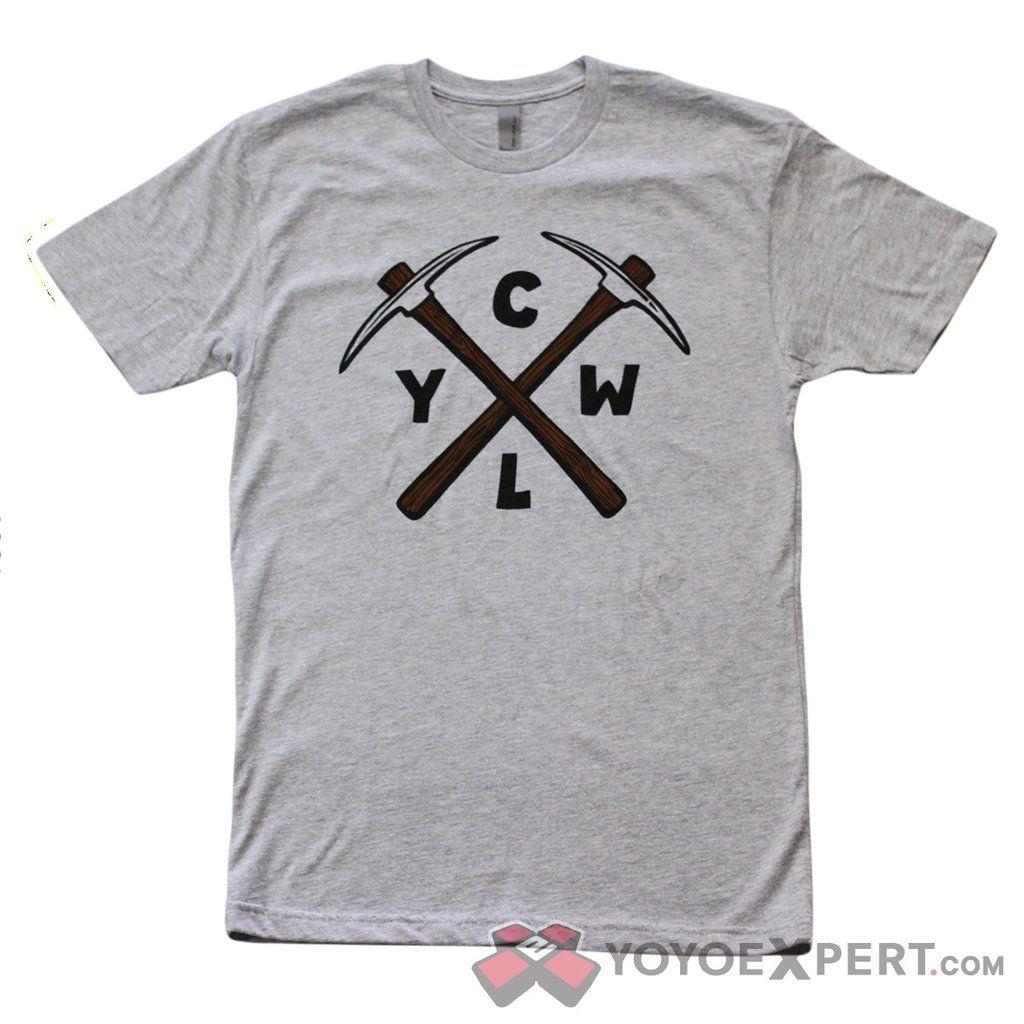YoYoExpert Logo - CLYW Gray PickAxe Logo T Shirt