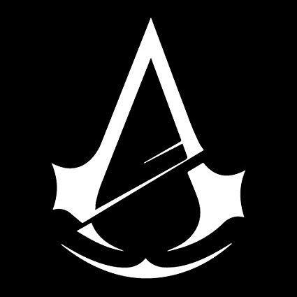 Assassin Logo - Amazon.com: Assassin's-Creed-logo Car Truck Laptop Sticker Decal 8 ...