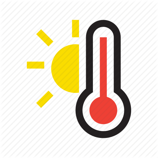 Temperature Logo - High, high temperature, hot, temperature, thermometer, weather, worm