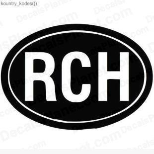 RCH Logo - Rch country sign decal, vinyl decal sticker, wall decal