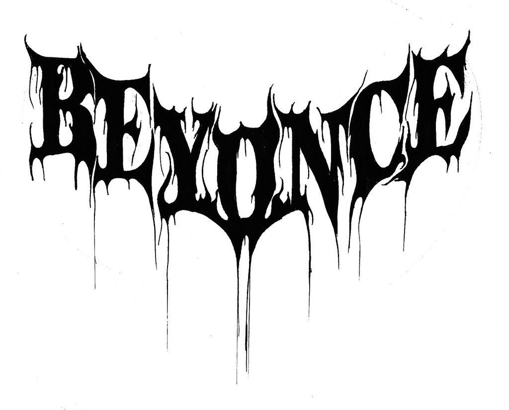 Beyonce Logo - logo-beyonce-death-metal (boceto) | - Pop Satanico - Análogo… | Flickr