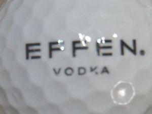 Effen Logo - 1) EFFEN VODKA ALCOHOL LOGO GOLF BALL