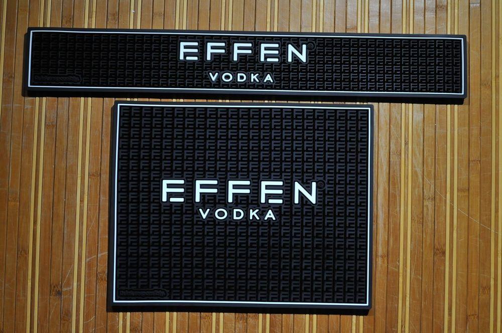 Effen Logo - Effen Vodka Combo (1) Rubber Bar Mat Rail Mat Spill Mat (1) Wait ...