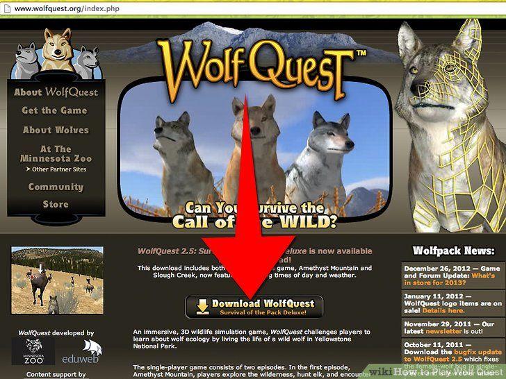 WolfQuest Logo - How to Play Wolf Quest: 9 Steps (with Picture)