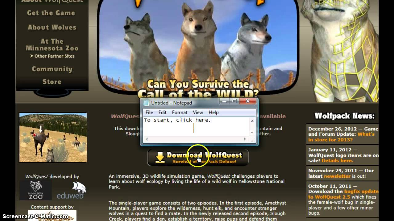 WolfQuest Logo - How to download Wolf Quest