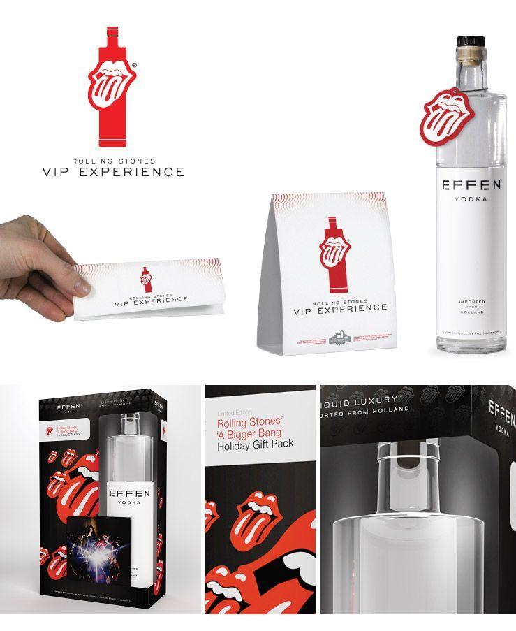 Effen Logo - Effen Vodka: Rolling Stones' Tour Collateral. All Boxed Up