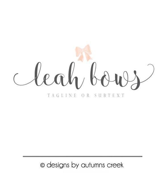 Bows Logo - bow logo logo design ribbon logo premade logo bows logo logo logo designs