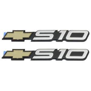 S10 Logo - OEM NEW Front Door Or Tailgate S10 Emblem Set Of Two 94 04 Chevrolet
