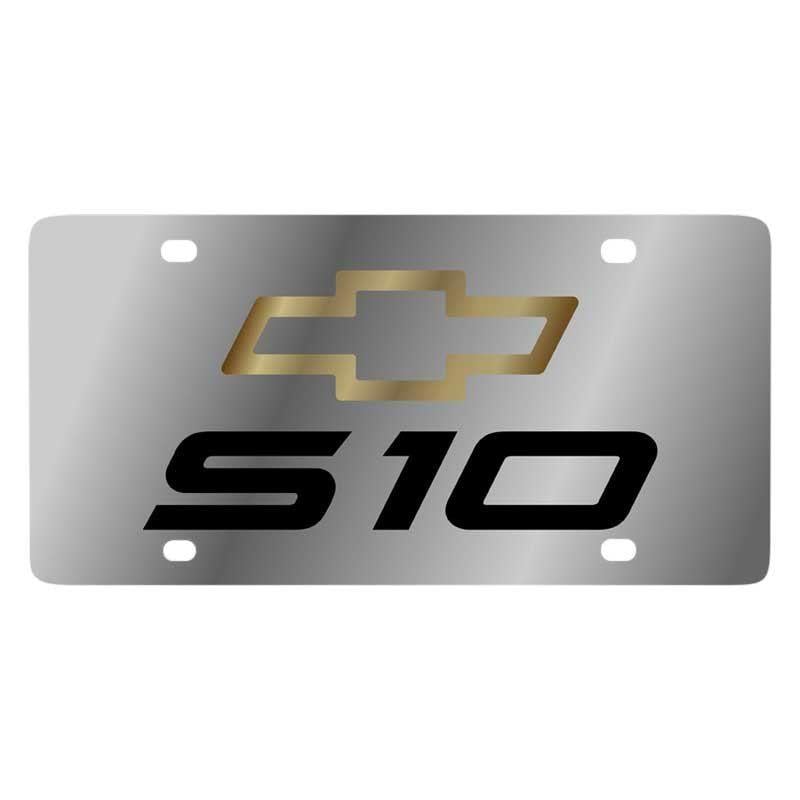 S10 Logo - Eurosport Daytona® - GM License Plate with S10 Logo and Chevrolet Emblem