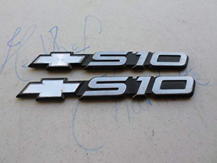 S10 Logo - 94 00 Chevy S10 Side Fender Rear Trunk 15629983 Logo
