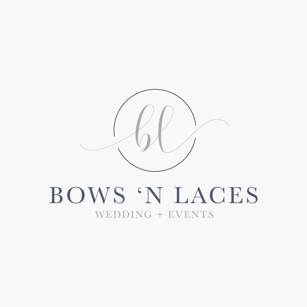 Bows Logo - Bows 'N Laces - Premade Logo & Mini Branding Board