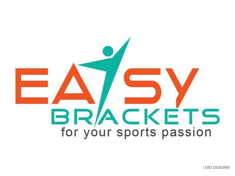 Bracket Logo - Logo Design for Easy Brackets for your sport passion