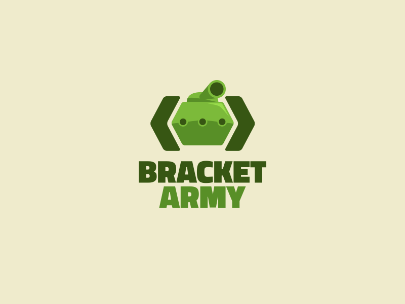 Bracket Logo - Bracket Army logo by Bruno O. Barros | Dribbble | Dribbble