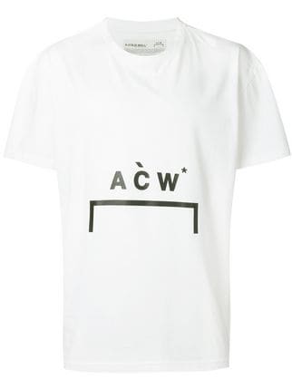 Bracket Logo - A Cold Wall* Bracket Logo Printed Cotton T Shirt $137 Online