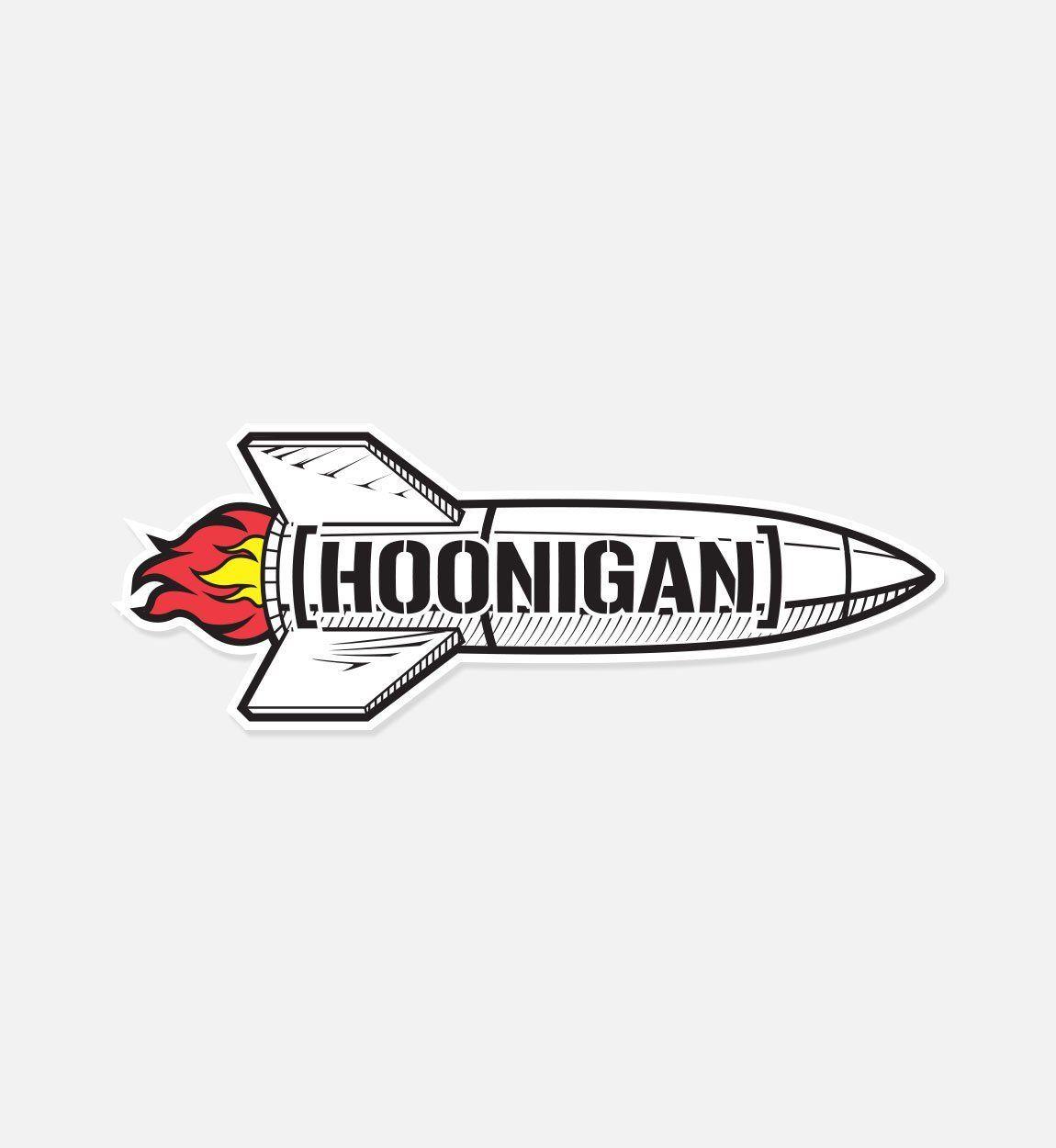 Bracket Logo - Hoonigan Rocket with Bracket Logo Premium Vinyl Sticker | 8