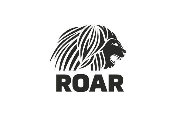 Roar Logo - Lion Roar Logo Logo Templates Creative Market