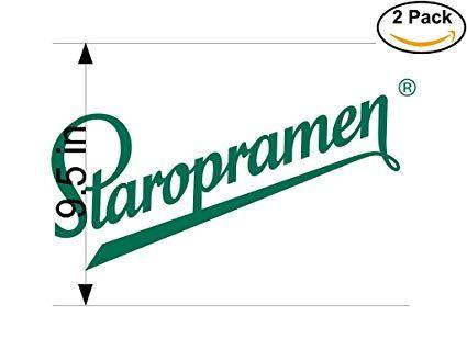 Staropramen Logo - Amazon.com: Staropramen Beer Logo Alcohol 2 Vinyl Stickers Decal ...