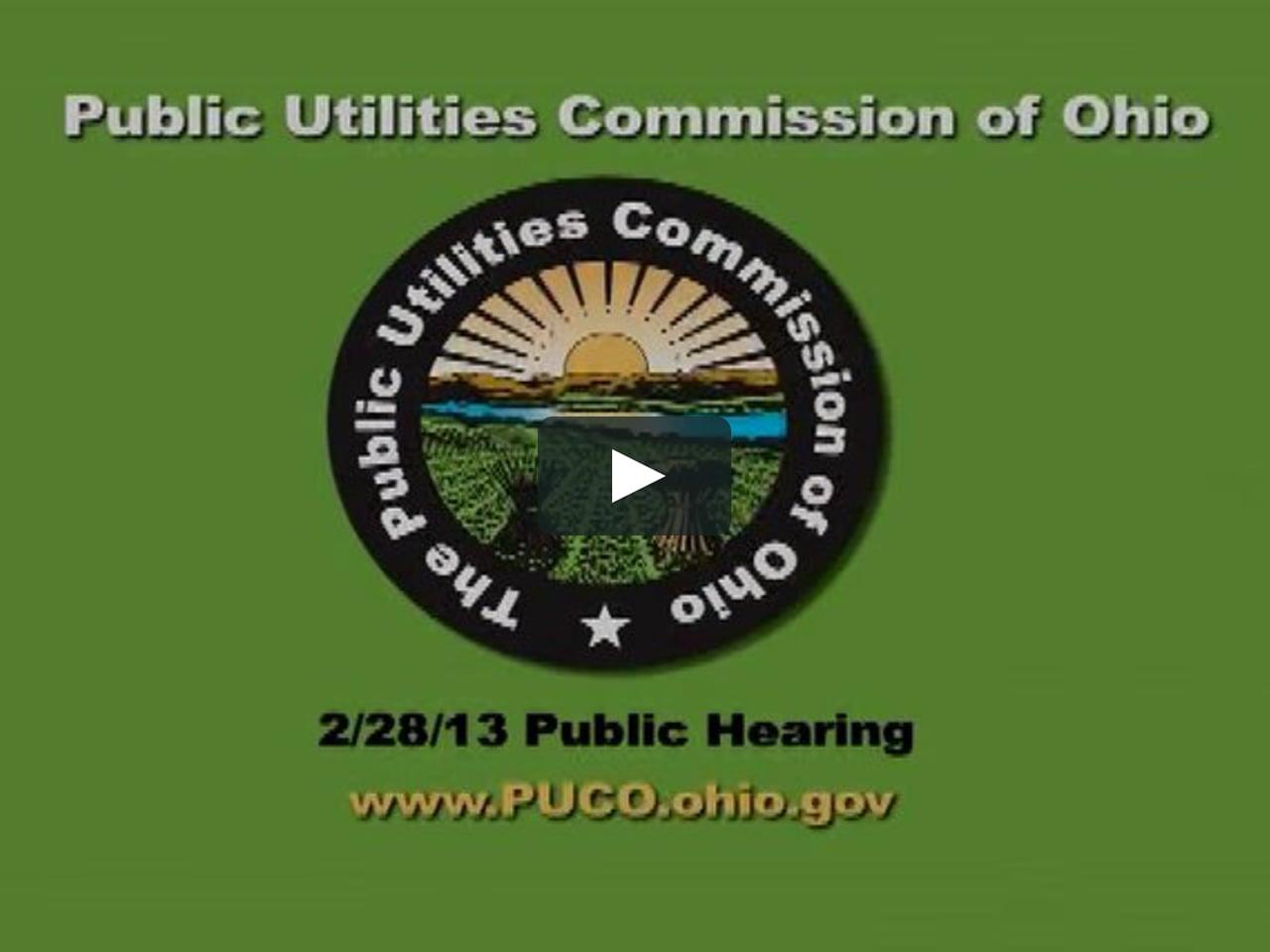 PUCO Logo - PUCO Public Hearing on Vimeo