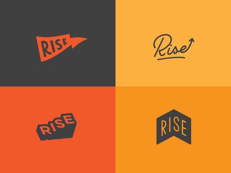 Rise Logo - REJECTED ! | Rise Logo Concepts by Brandon Triola | Dribbble | Dribbble