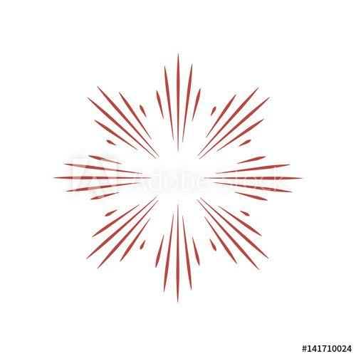 Explosion Logo - Retro Sun burst shape. Sunburst frame. Vintage explosion logo, label ...