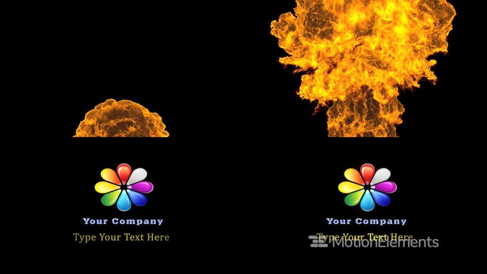 Explosion Logo - Fire Explosion Logo Revealer Project Files (4K & Full HD) After ...