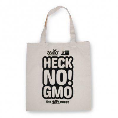 Zevia Logo - Heck No GMO Tote | Zevia merch