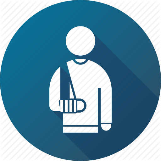 Outpatient Logo - Arm, broken, cast, outpatient, patient, sick icon