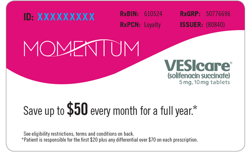 VESIcare Logo - Momentum Program | VESIcare® (solifenacin succinate)