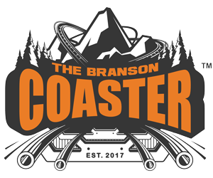 Branson Logo - The Branson Coaster | Burn Rubber on The Branson Coaster