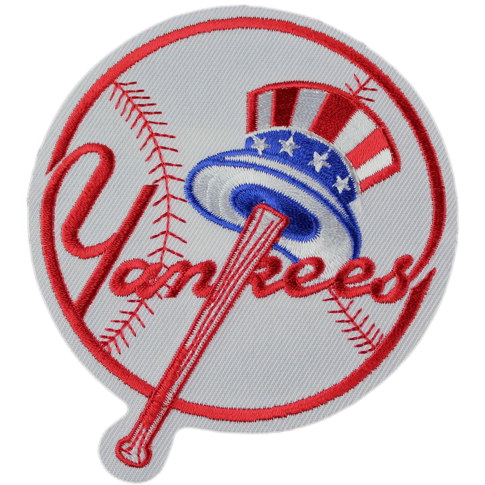 Yankes Logo - New York Yankees Patch Jersey Round Top Hat Logo Jersey Sleeve MLB ...