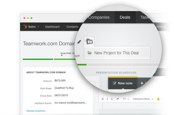 Teamwork.com Logo - Hubspot integrates with Teamwork Projects
