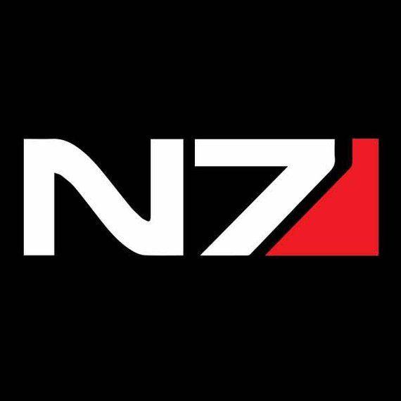 N7 Logo - Mass Effect N7 logo unisex pull over hooded sweatshirt/hoodie | Etsy