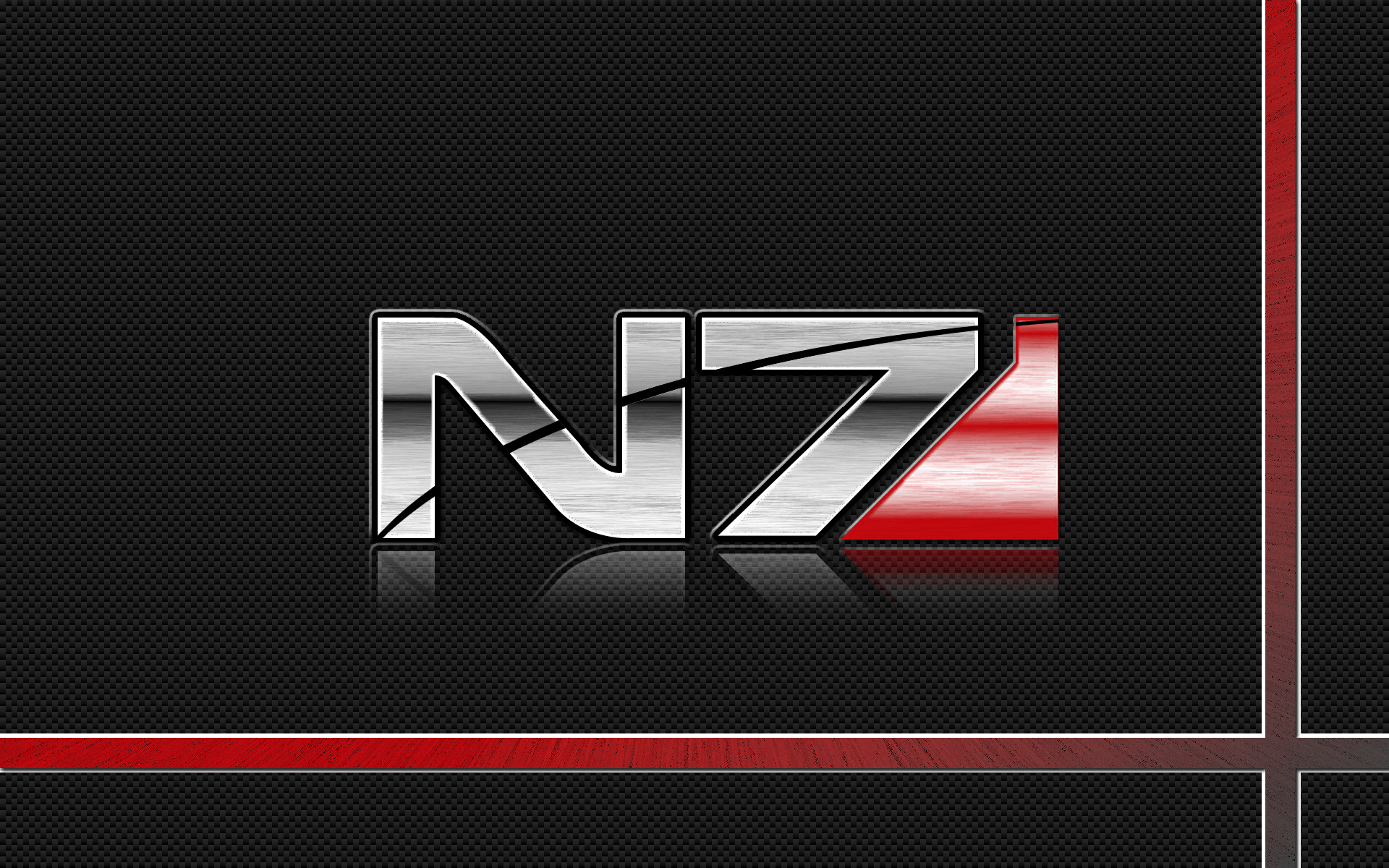 N7 Logo - Mass Effect N7 Logo Wallpaper