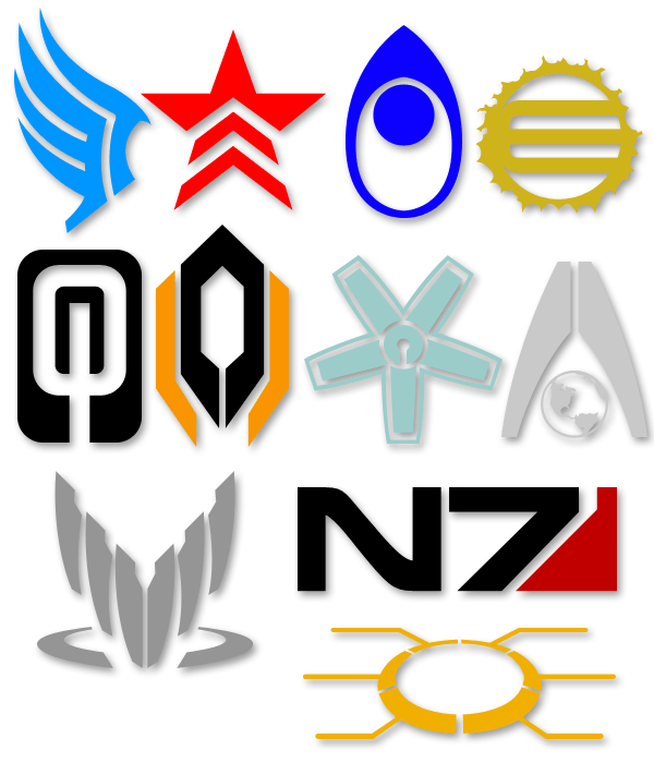 N7 Logo - Maybe work the N7 logo into the background? Mass Effect Symbols by ...