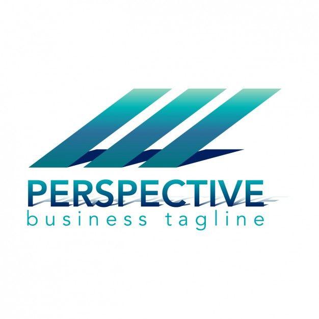 Perspective Logo - Perspective logo, bright color Vector