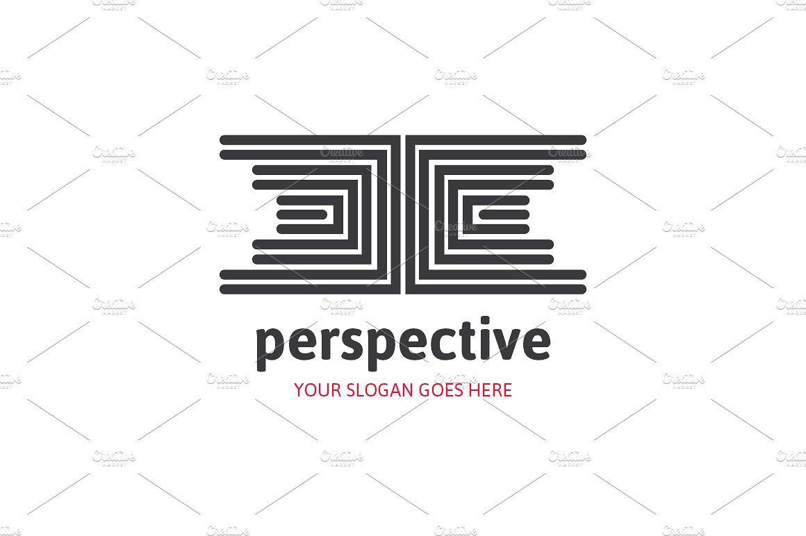 Perspective Logo - Perspective Diamond Maze Logo ~ Logo Templates ~ Creative Market