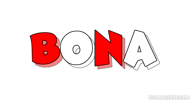 Bona Logo - Indonesia Logo. Free Logo Design Tool from Flaming Text