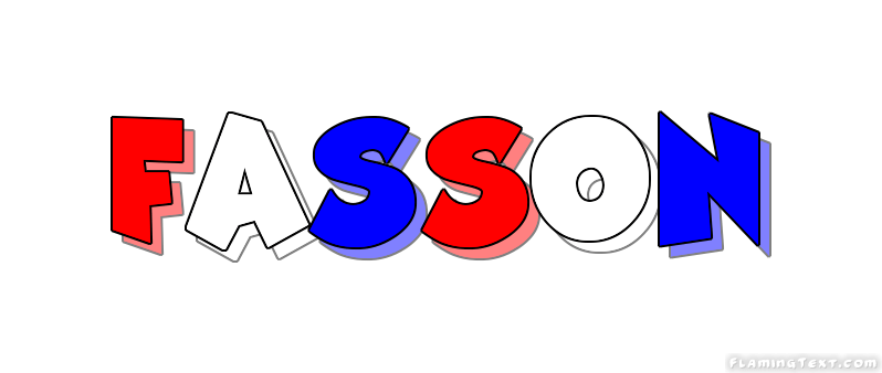 Fasson Logo - United States of America Logo | Free Logo Design Tool from Flaming Text