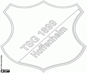 Hoffenheim Logo - Hoffenheim logo coloring page printable game