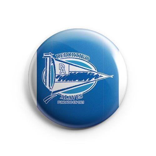 Alaves Logo - Pinback button or magnet 38mm.Deportivo Alavés SAD Logo HomeColor ...