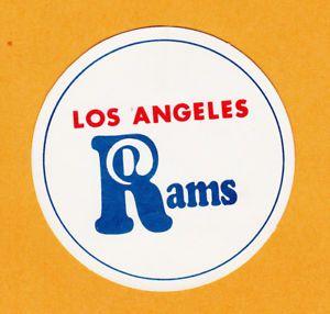 Fasson Logo - RARE 1960's LA LOS ANGELES RAMS 3 1/4 FASSON KRAFT BACKED DECAL ...