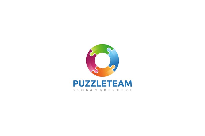 Puzzle Logo - Colorful Puzzle Logo by 3ab2ou on Envato Elements